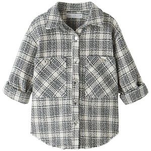 Black and white over shirt button up from Zara girls section size 8.